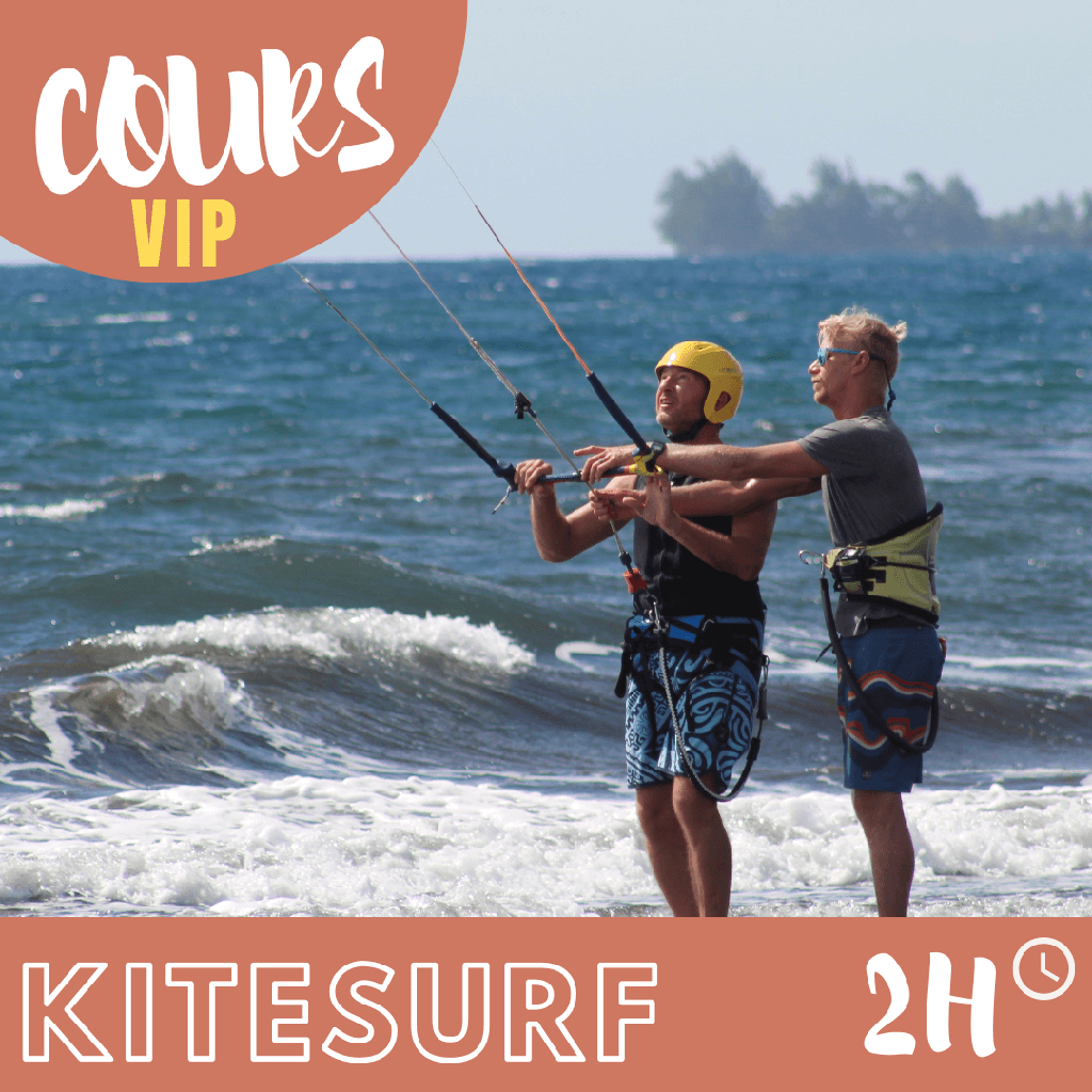 Cours d'initiation kitesurf VIP 2H