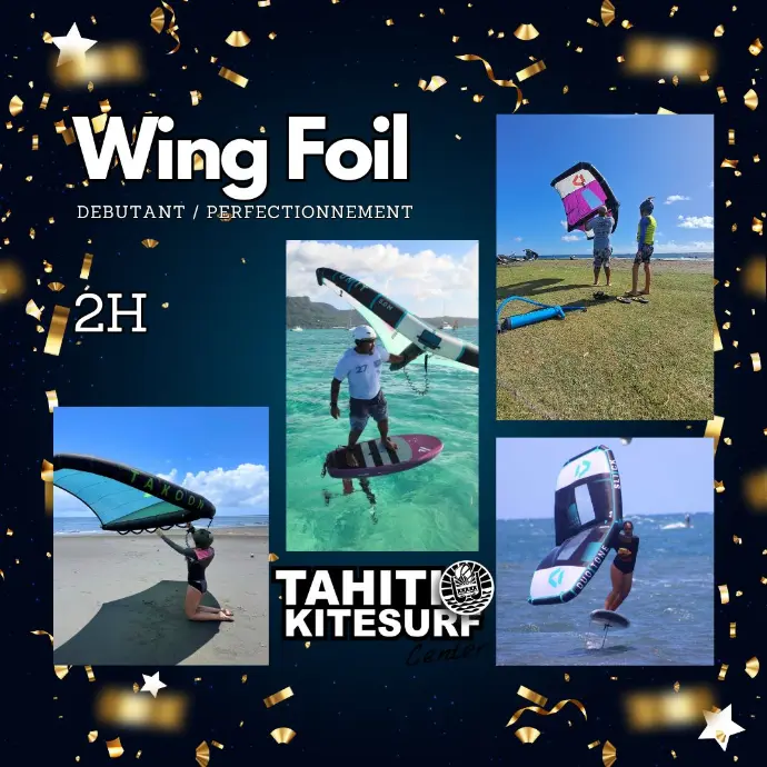 Wing foil cours à la séance 